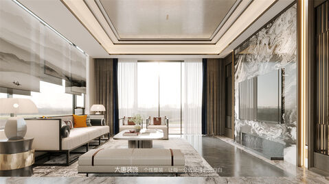 大唐设计丨万丰上院696㎡新中式别墅设计，传承时光的美